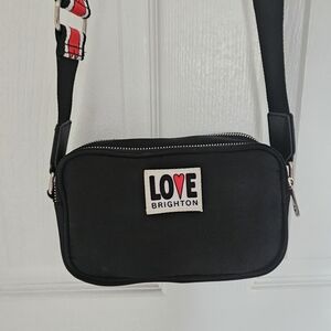 Brighton Black Love Crossbody Bag